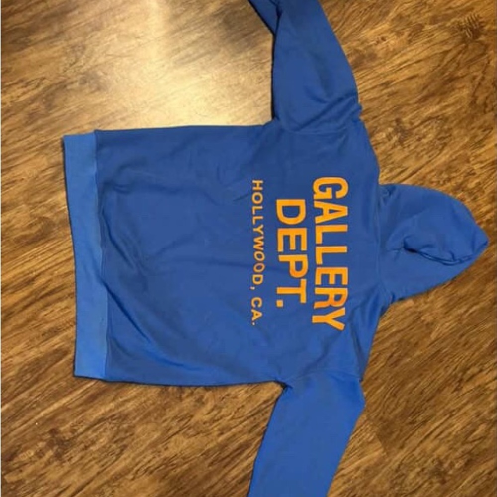 Gallery Dept Blue and Orange Hoodie
